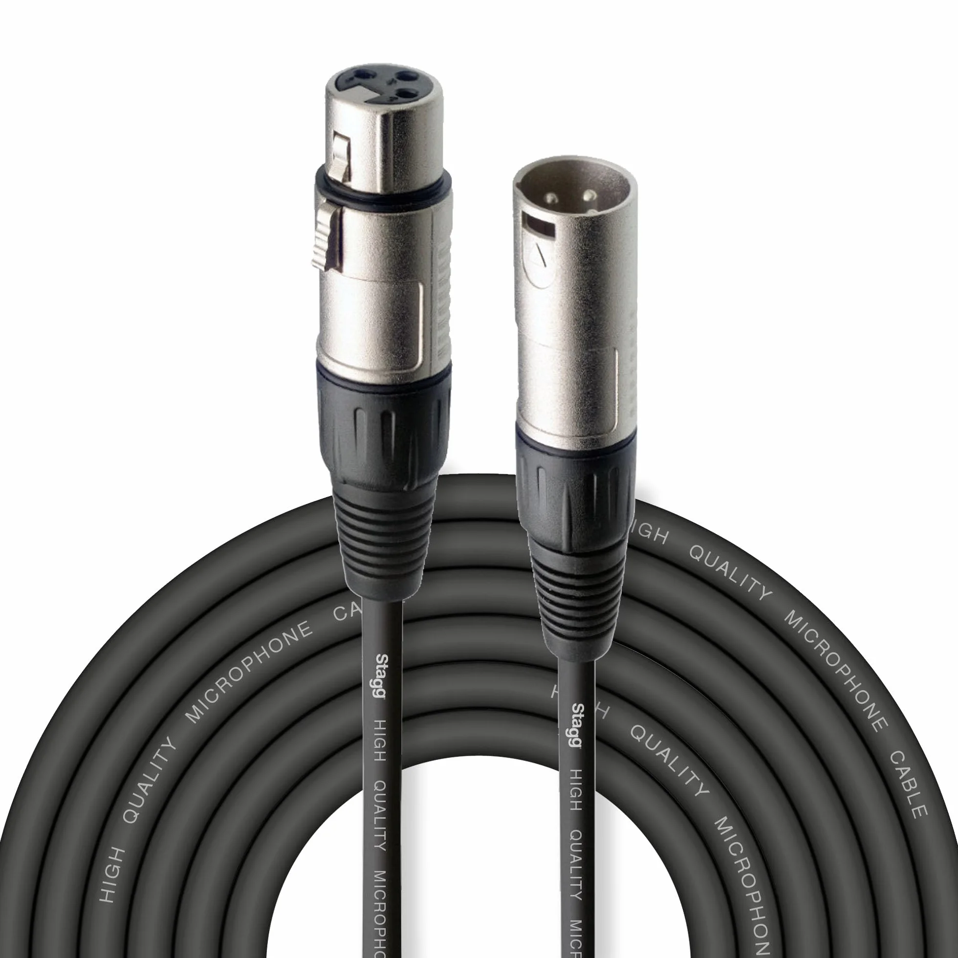 Stagg Câble microphone XLR vers XLR 6 m noir
