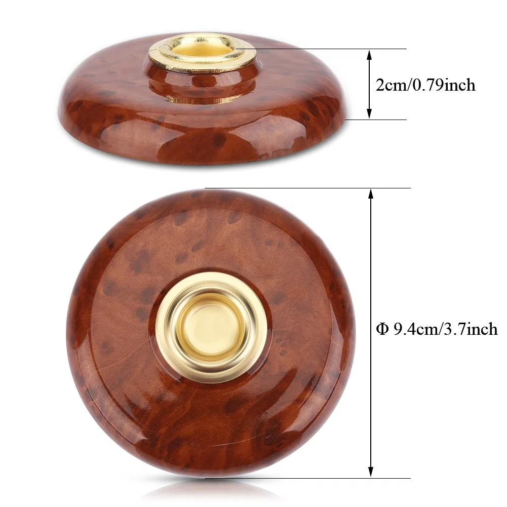 Tbest Support de piquet de violoncelle antidérapant en plastique + support en métal pour violoncelle (marron)