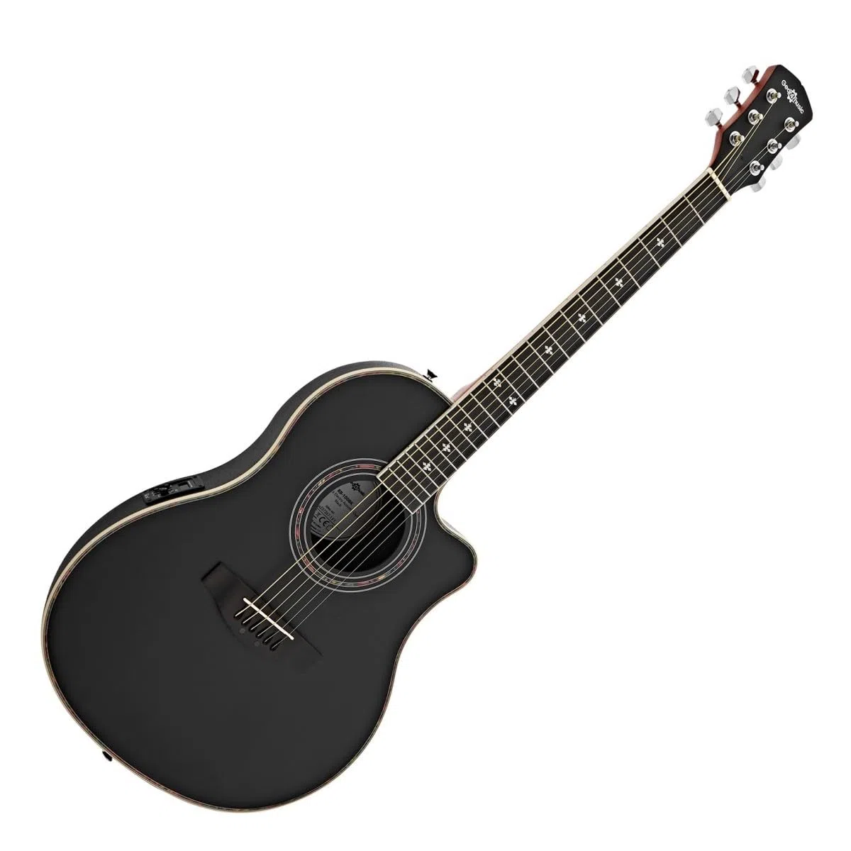 Guitare Électro-Acoustique Roundback par Gear4music, Noir