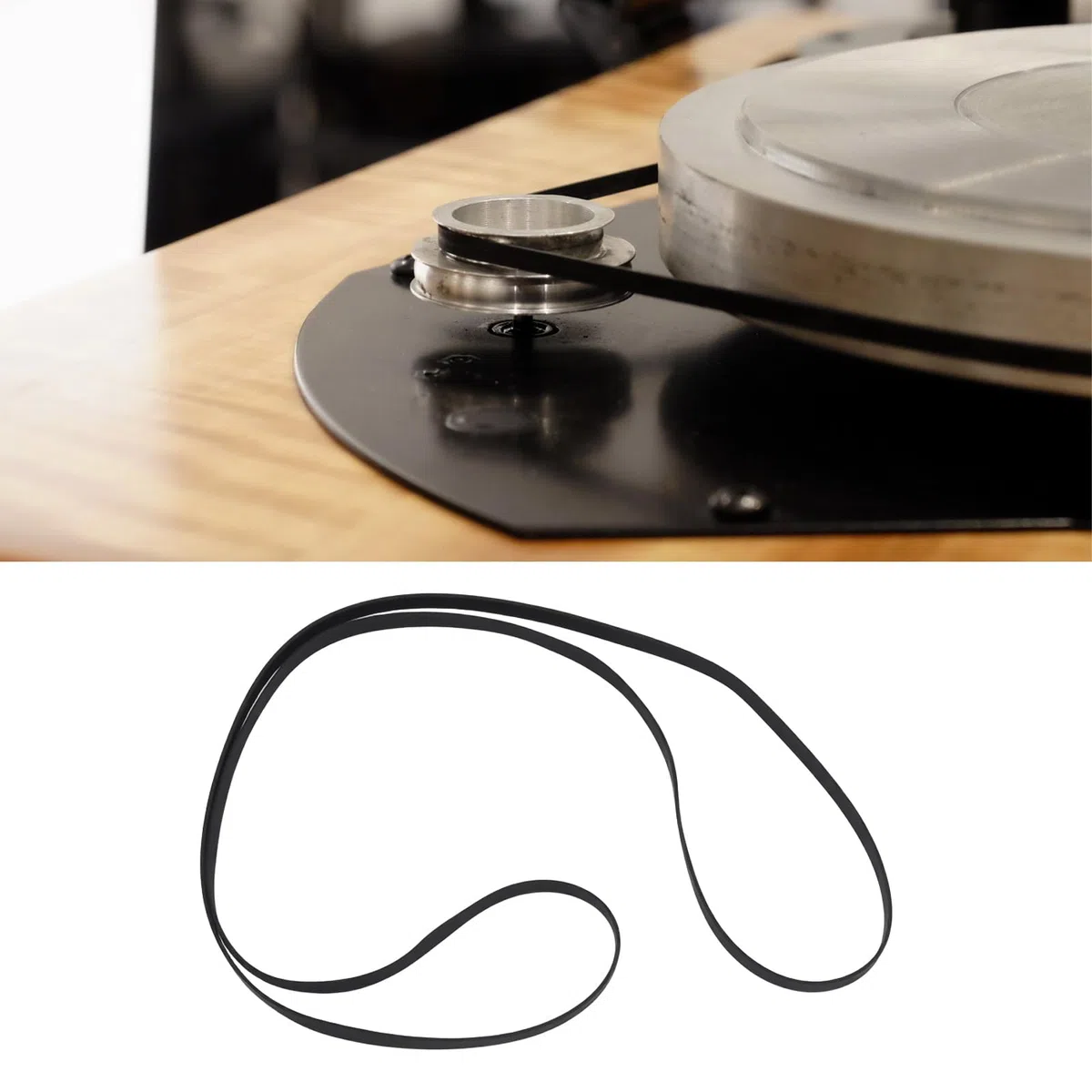 ECSiNG Courroie D'entraînement pour Platine Vinyle Circonférence 545 Mm Compatible avec La Plupart des Platines Vinyles de 21,5 à 24,5 Pouces