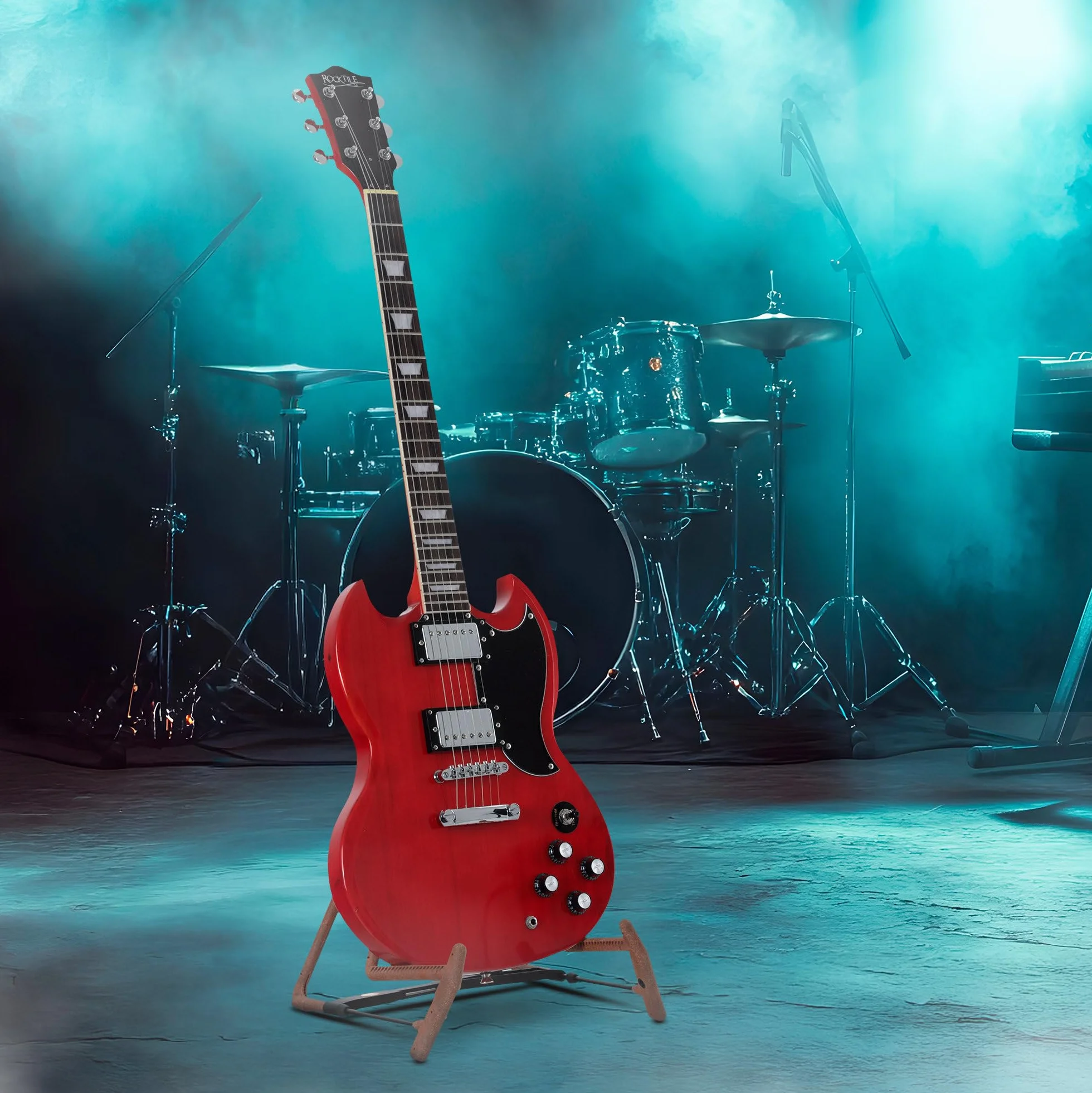 Rocktile Pro S-Red Guitare Électrique Heritage Cherry