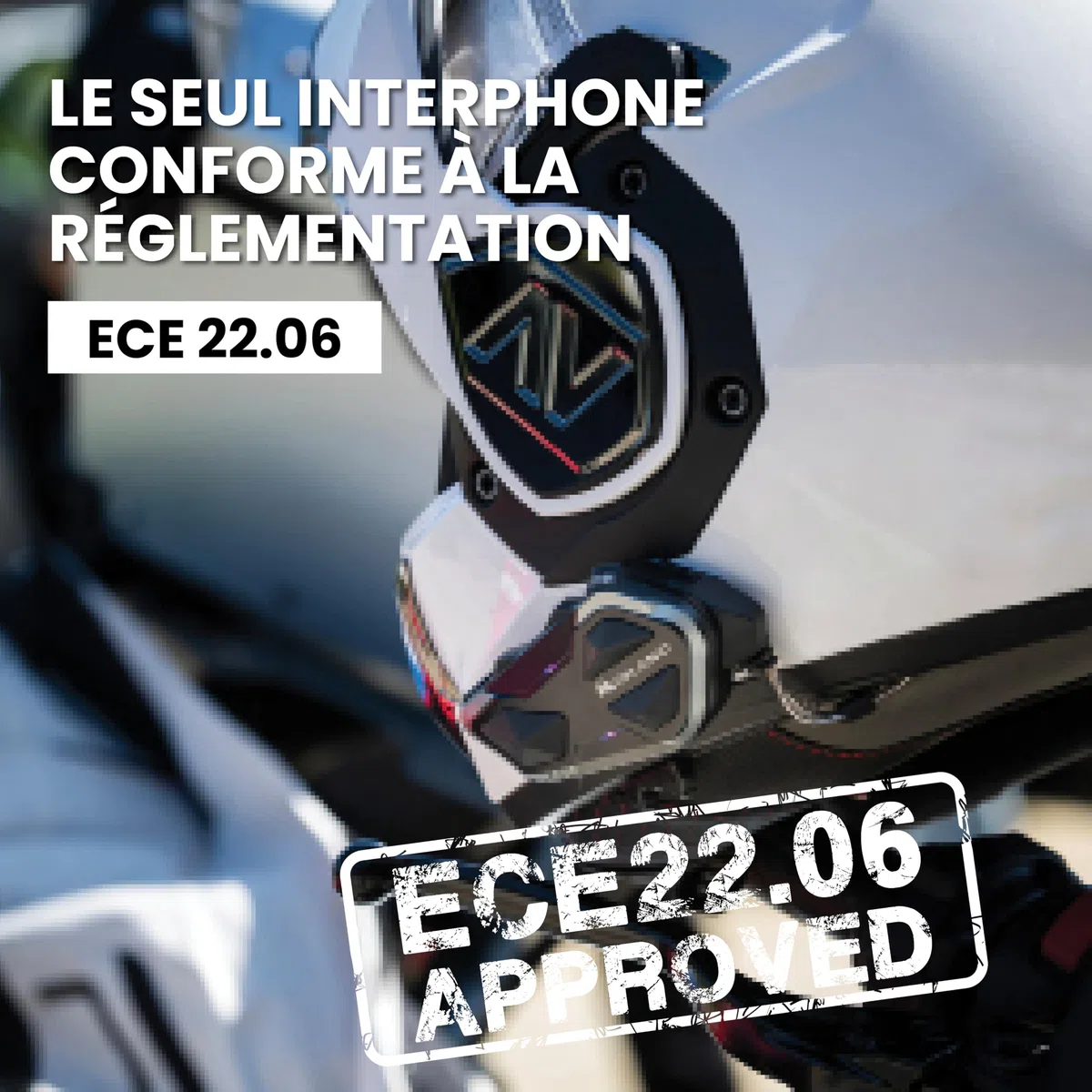 Midland- Intercom Moto BTR1 Individuel, Écouteurs Bluetooth sans Fil Casque Moto Étanche IPX6 Portée 800m, 4 Personnes Conference, Batterie 23H, Parallel Audio Connexion GPS/Musique Conforme ECE 22.06