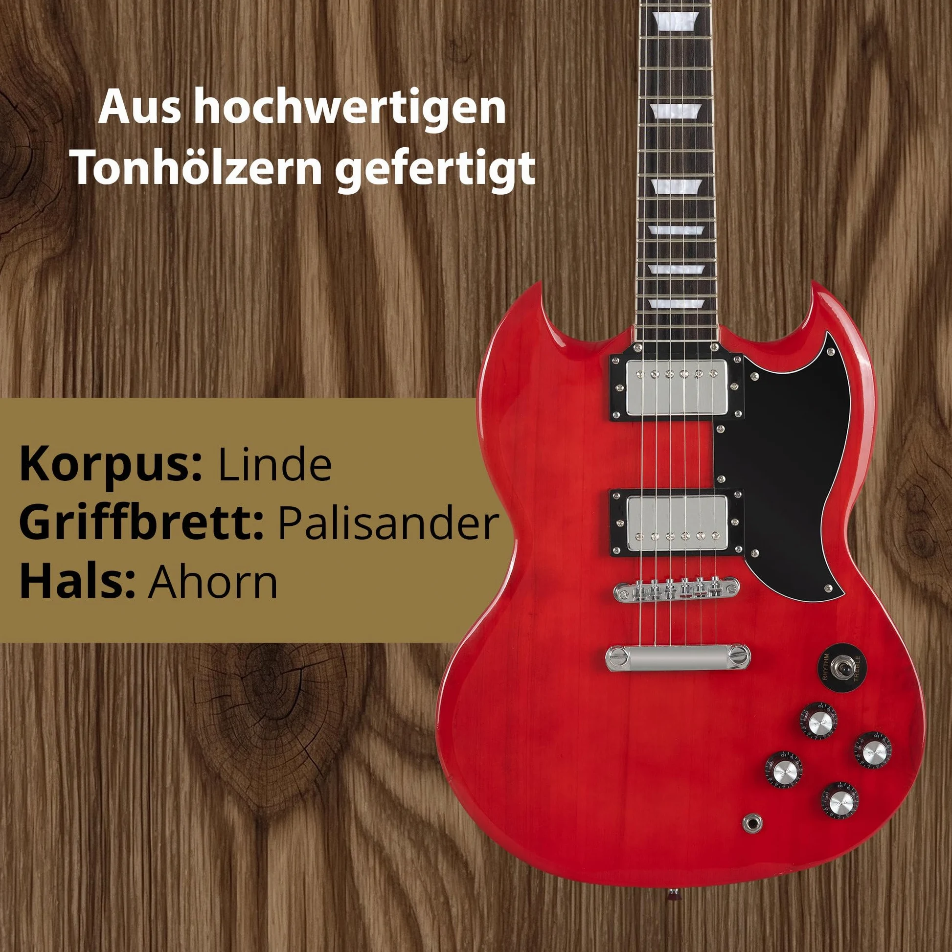 Rocktile Pro S-Red Guitare Électrique Heritage Cherry