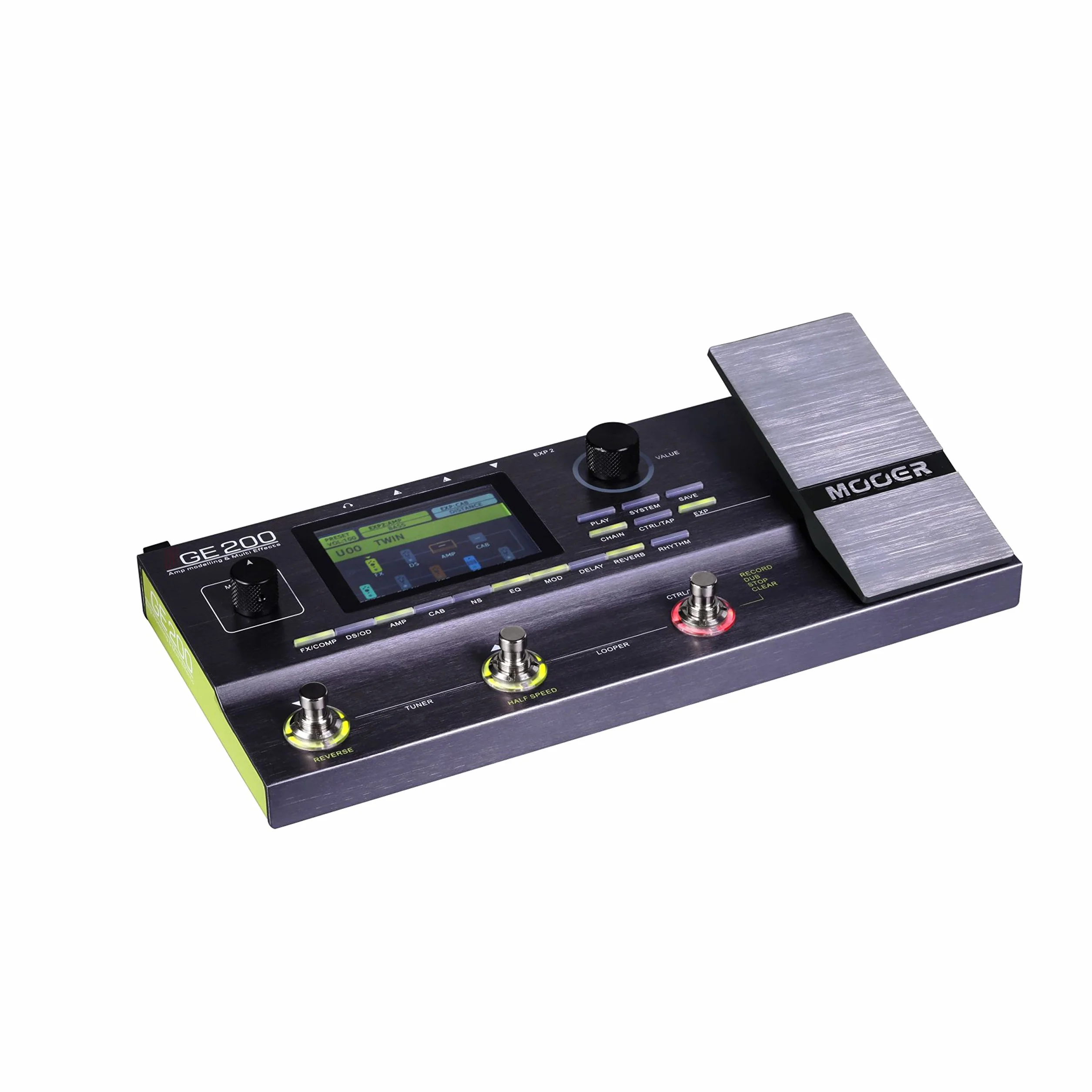 Mooer GE200 Multi-Effect Guitar Pedal, Grey