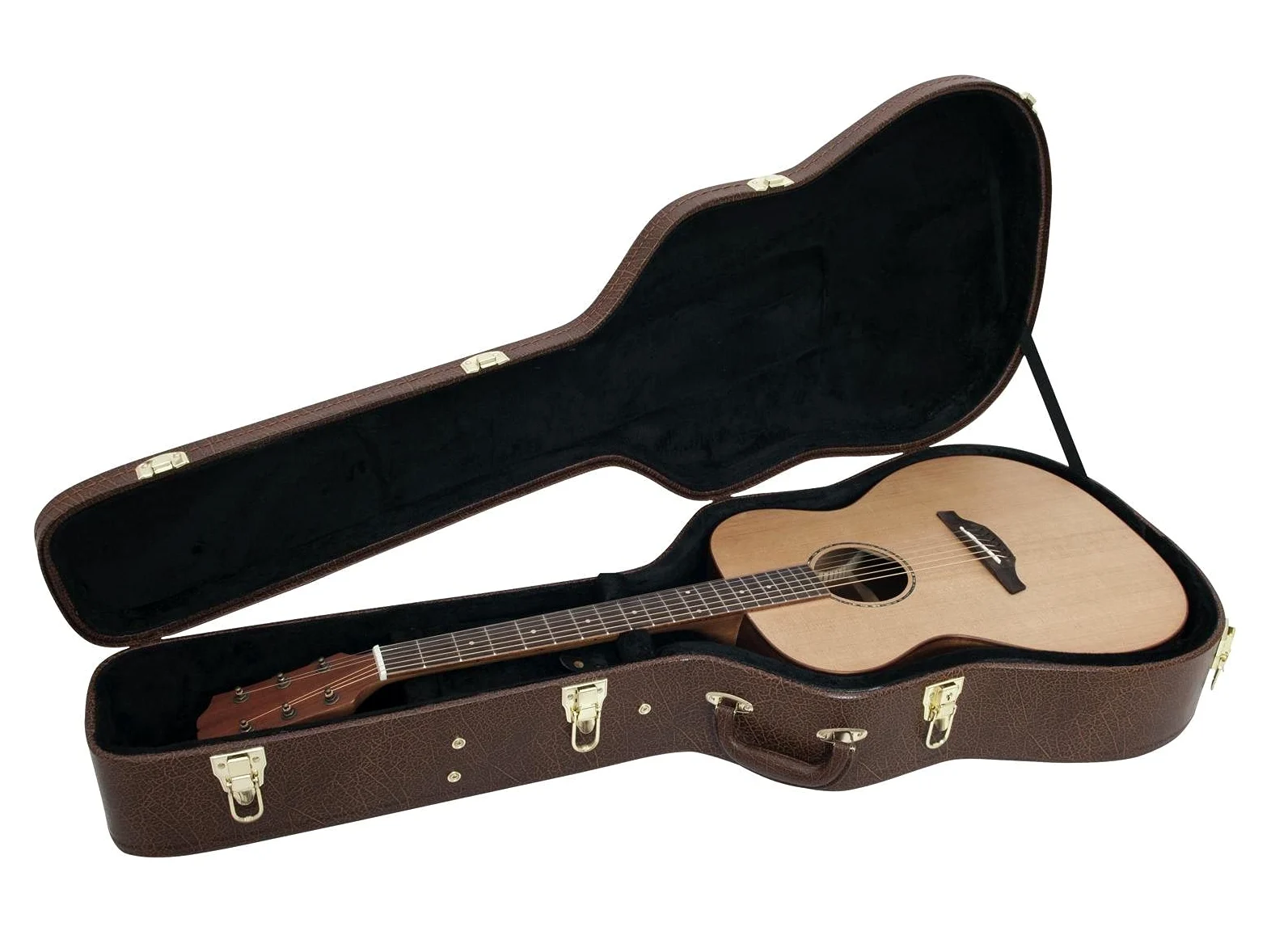 Dimavery 059351 Cas de formulaire pour Guitare folk Marron