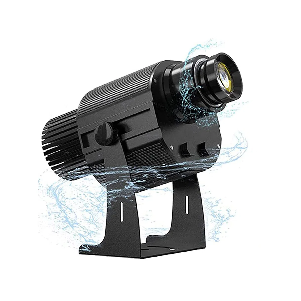 Projecteur Gogo LED à Image rotative Haute Puissance Projection Longue Distance étanche Projecteur LED GOBO personnalisé Lumière publicitaire, Noir (100W)