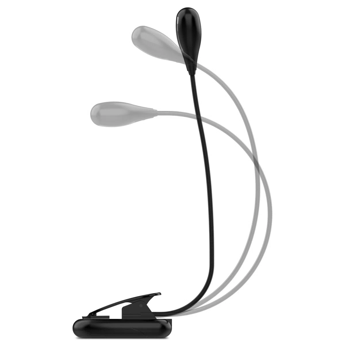 Audibax Niza 4 – Lampe Double Pupitre – Lampe pour Partitions Alimentée par Batterie – Réglage Individuel de l'Intensité – Connectivité Filaire AC/DC – Lampe de Piano pour le Soin des Yeux
