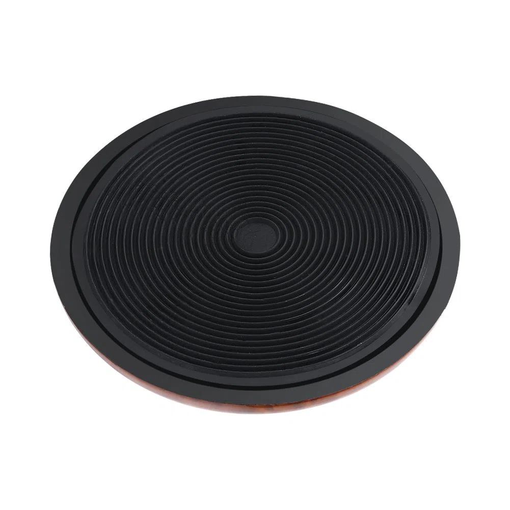 Tbest Support de piquet de violoncelle antidérapant en plastique + support en métal pour violoncelle (marron)