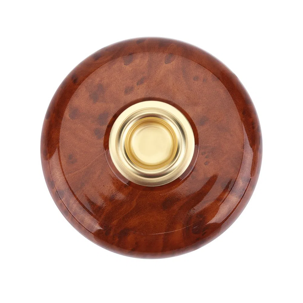Tbest Support de piquet de violoncelle antidérapant en plastique + support en métal pour violoncelle (marron)