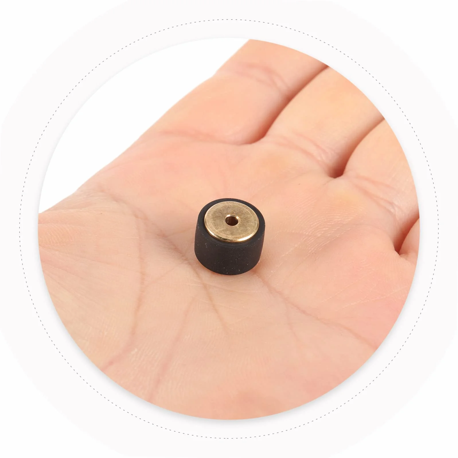 Rouleau Pinceur pour Magnétophone Cassette Noir Cuivre Caoutchouc Réparation Enregistreur