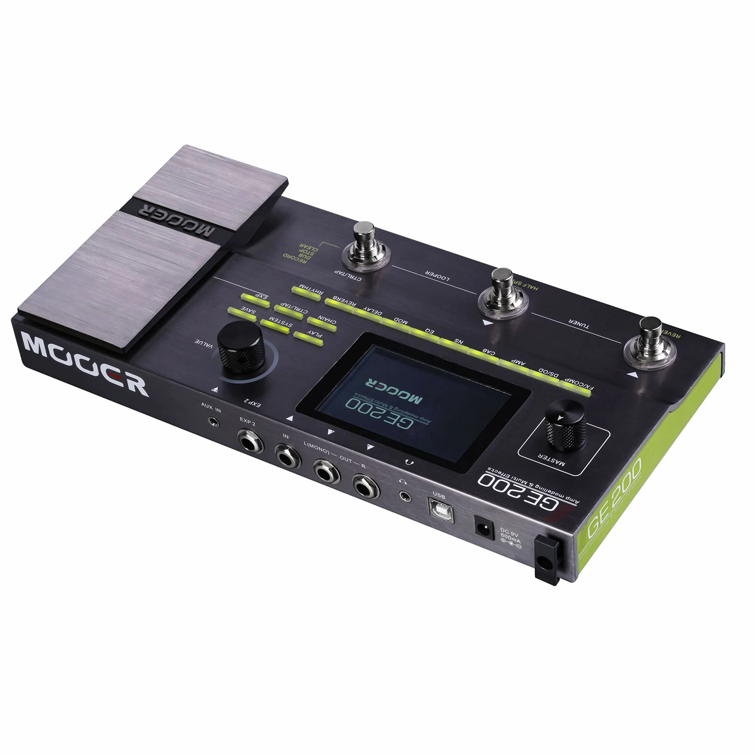 Mooer GE200 Multi-Effect Guitar Pedal, Grey