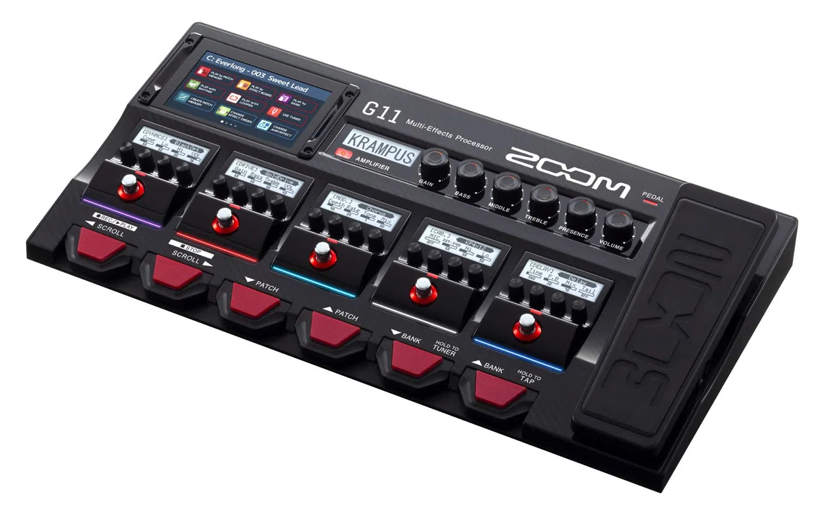 Zoom G11 - pédalier multieffets avec réponses impulsionnelles - écran tactile - interface audio