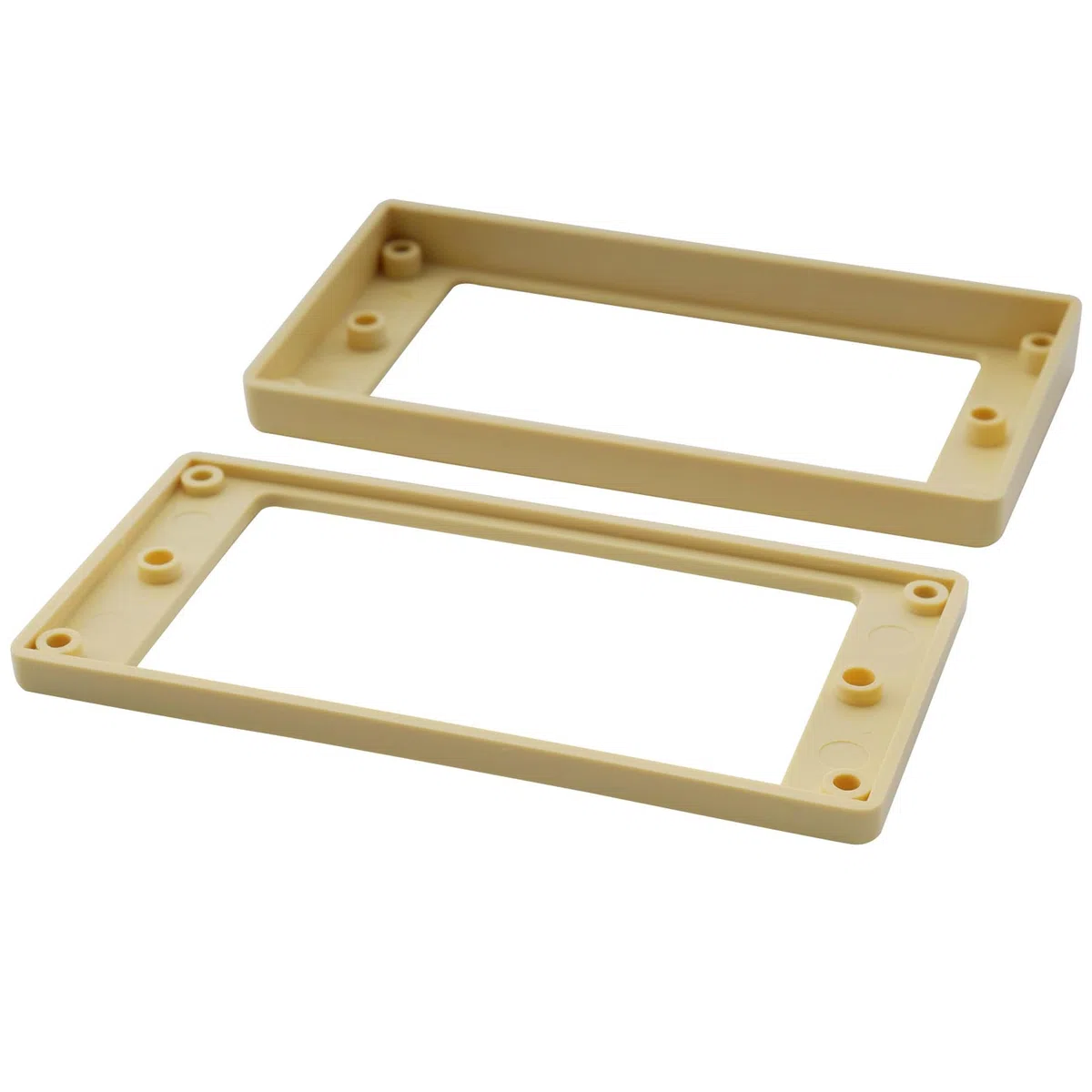 Musiclily Pro Plastique Contour Micro Humbucker Plate Pickup Rings pour Guitare électrique, Crème