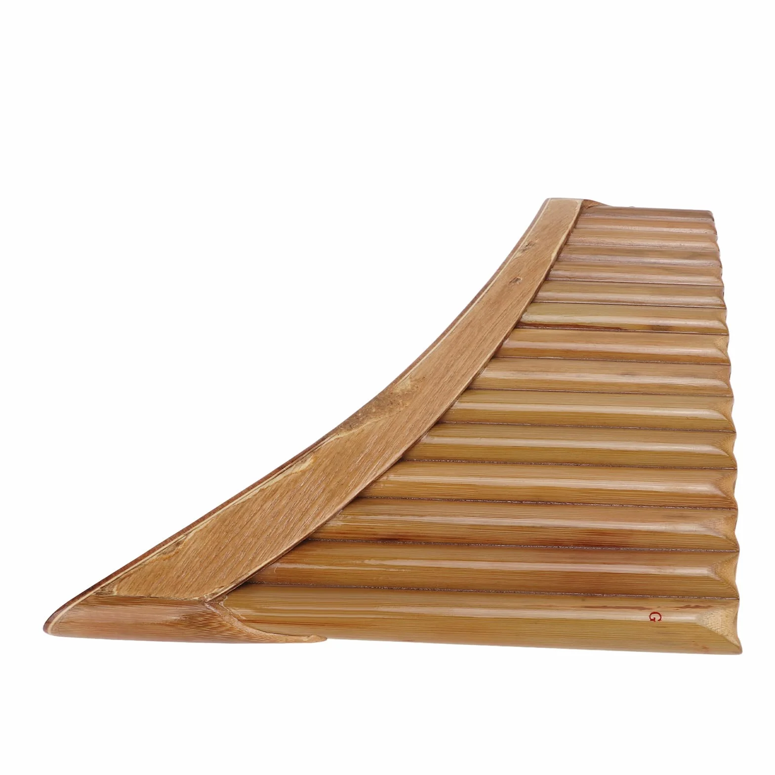Flûte de pan, facile à utiliser Exécution exquise Instrument à vent Bambou naturel pur pour concert Main gauche