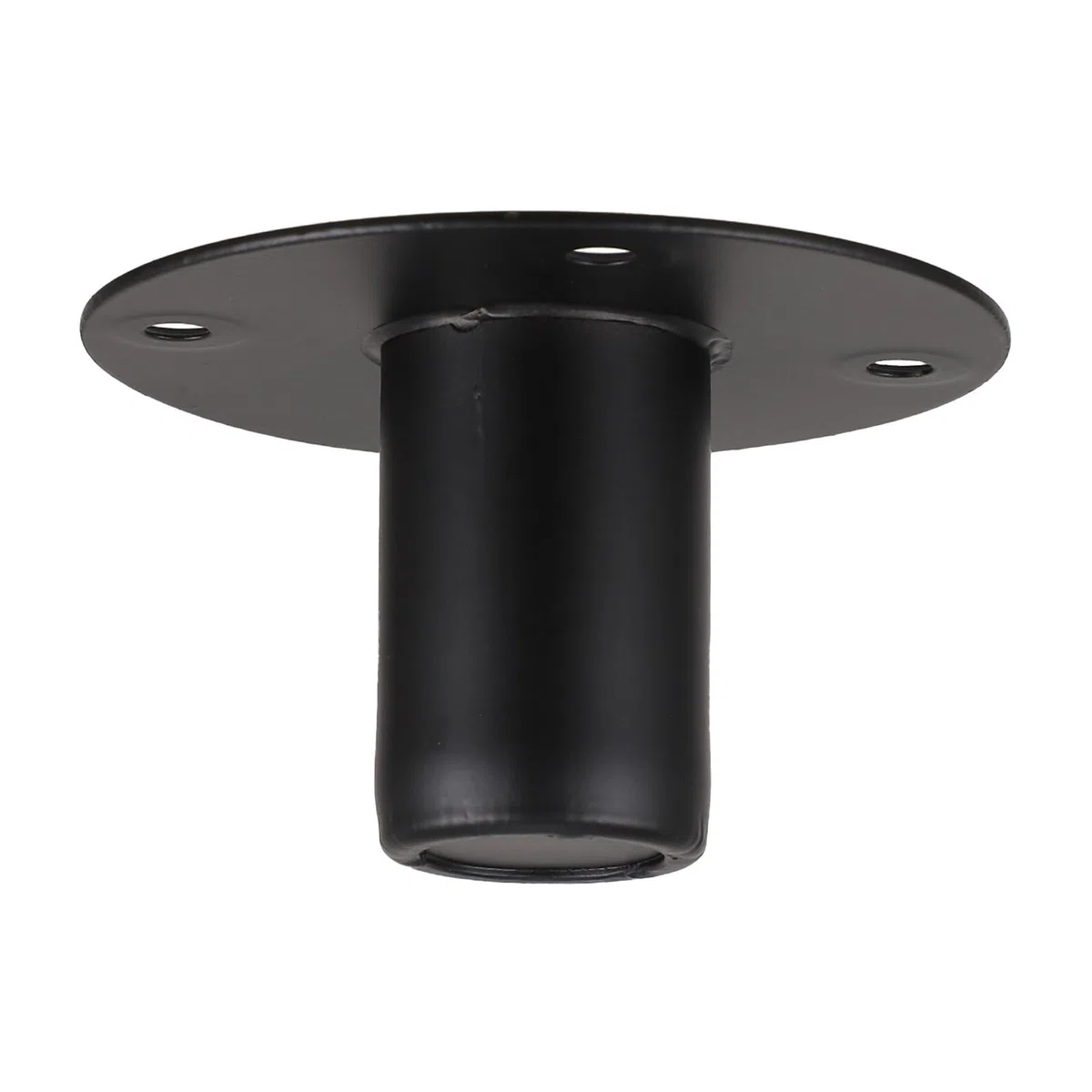 Support Socle Robuste Trous de Fixation Enceinte sur Pied en Fer Noir Forte Capacité de Charge pour Haut-Parleur pour Système Audio de Scène