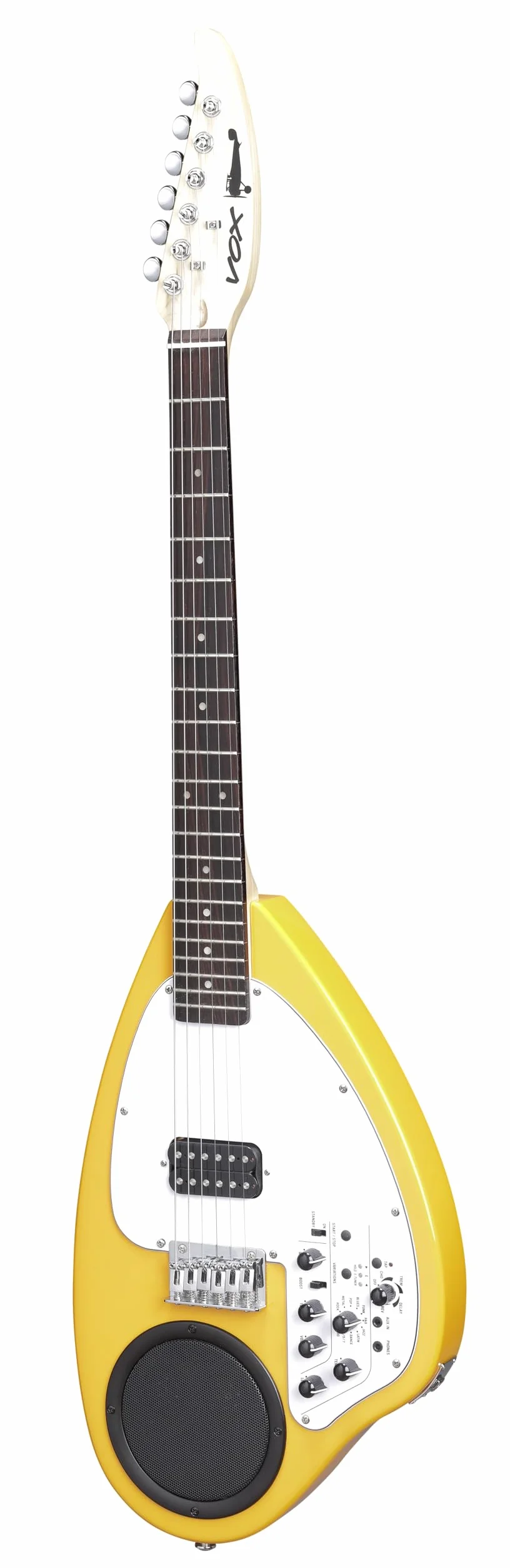 Vox APC-1 Guitare électrique avec ampli et haut-parleur intégrés, machine à effets et rythme Orange