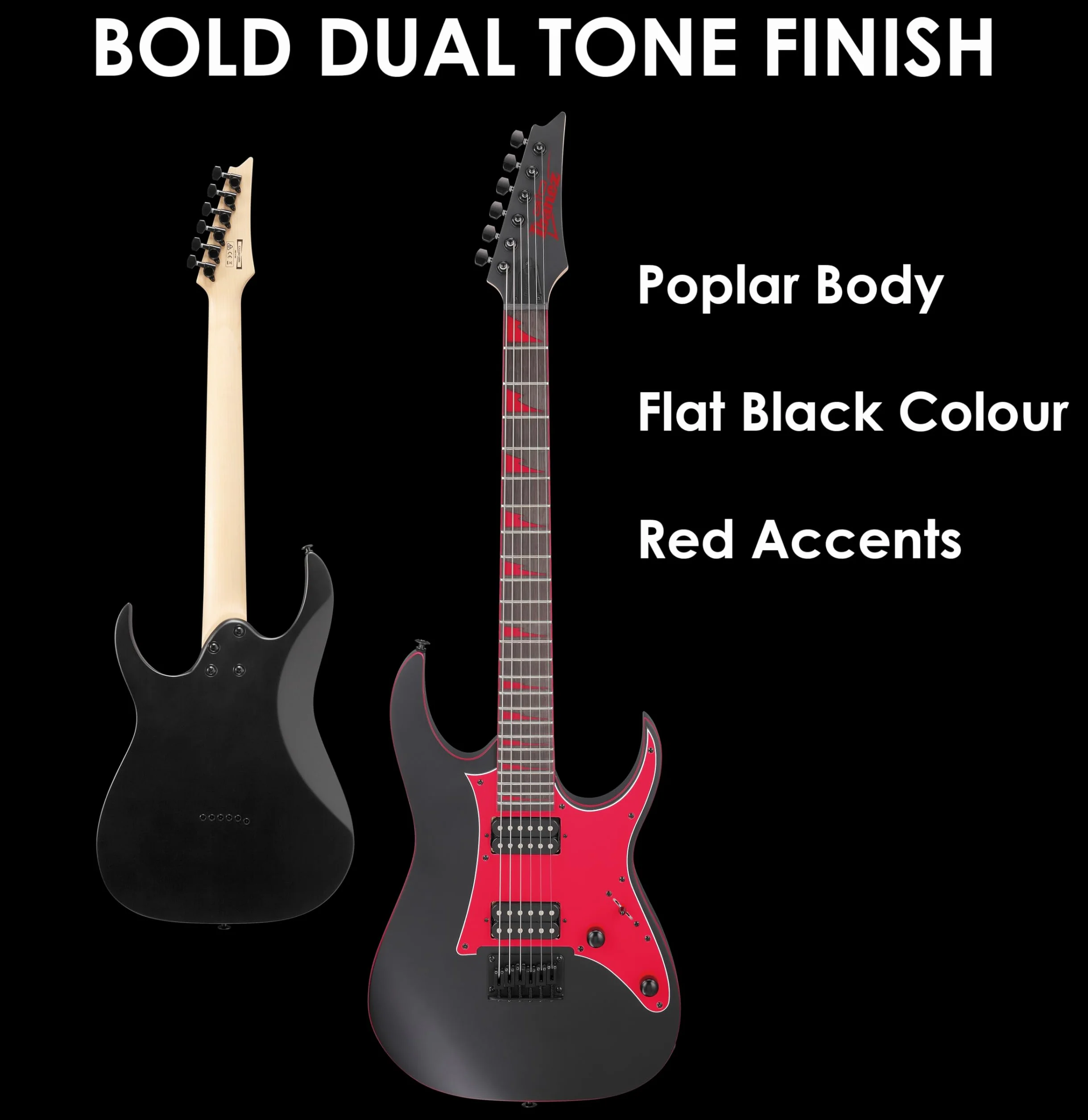 Ibanez GIO RG Series - Guitare électrique - Noir/Rouge