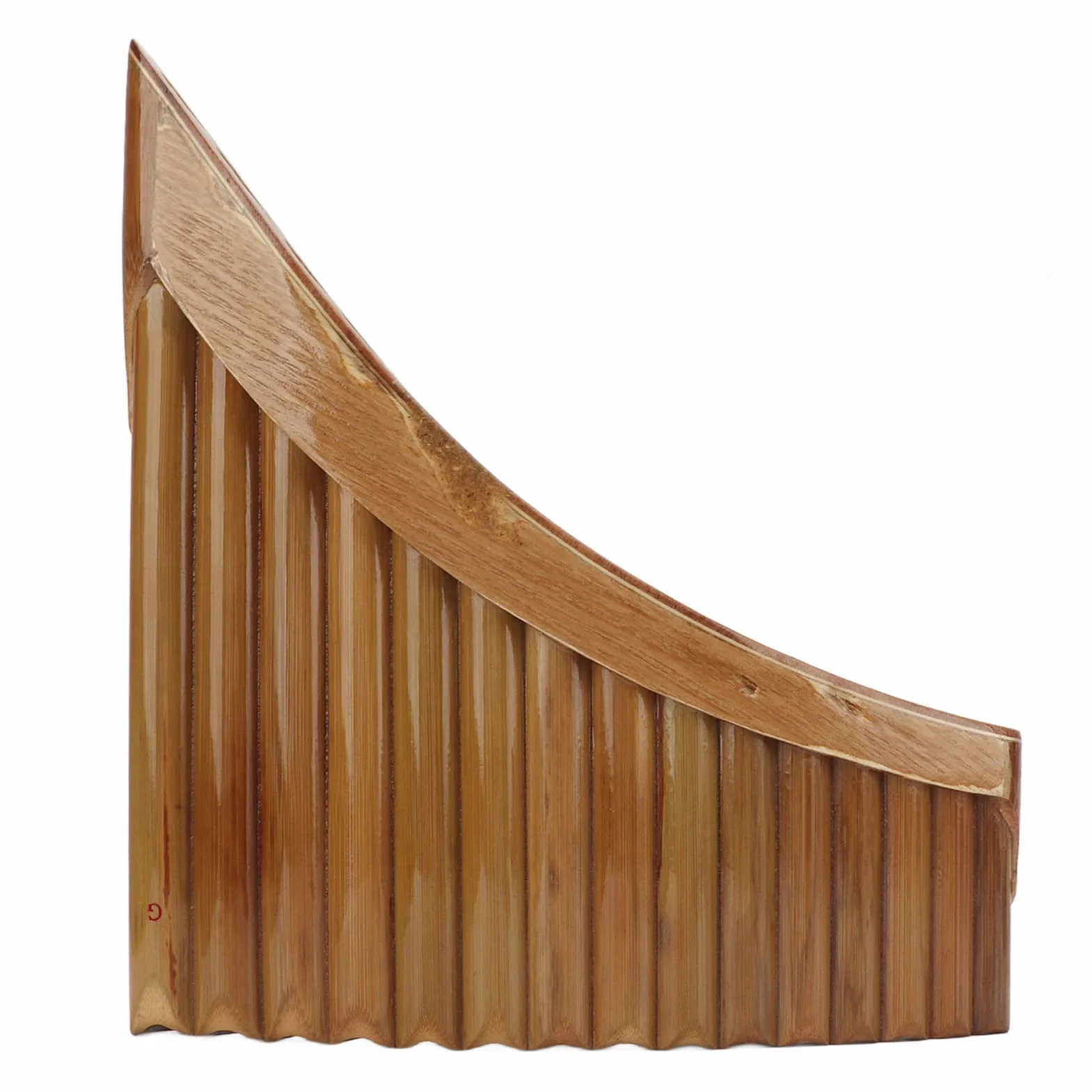 Flûte de pan, facile à utiliser Exécution exquise Instrument à vent Bambou naturel pur pour concert Main gauche