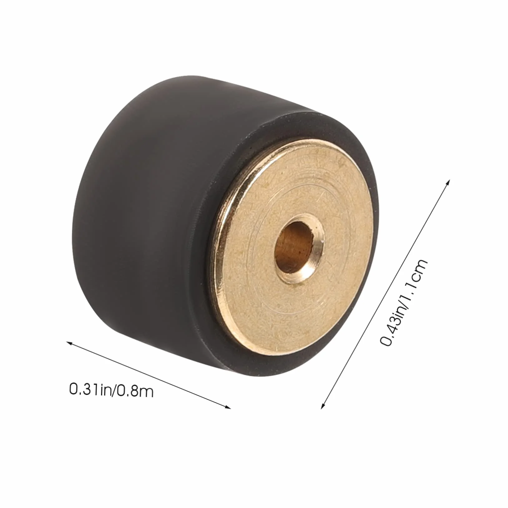 Rouleau Pinceur pour Magnétophone Cassette Noir Cuivre Caoutchouc Réparation Enregistreur