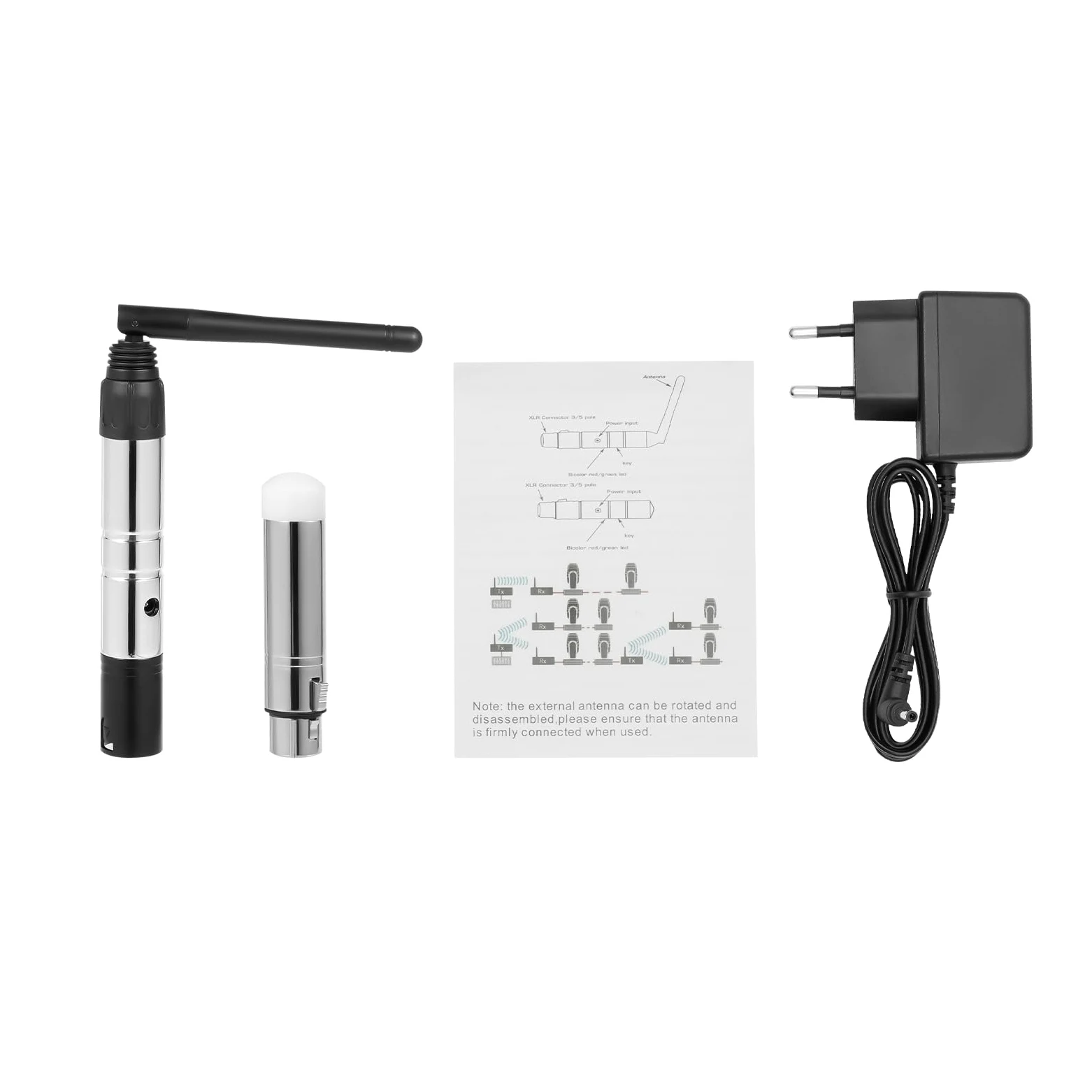 DMX Sans Fil Contrôleurs DMX 2.4G ISM, LED Contrôleur D'éclairage avec Contrôleur DMX 8 Pièces, Récepteur Émetteur Contrôleur pour éclairage de scène DJ (Modèles à fiche)