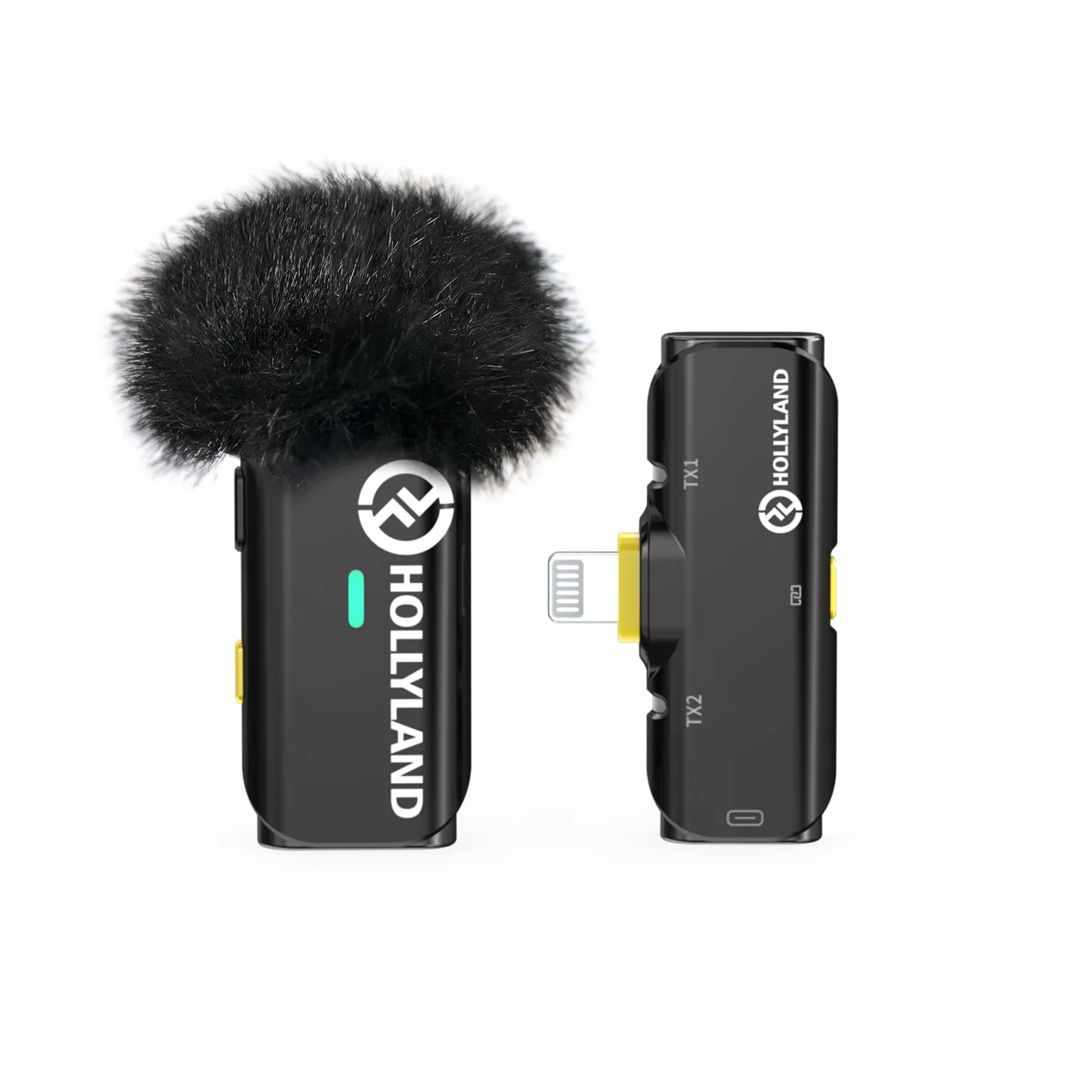 Hollyland Lark C1 Micro Cravate sans Fil pour iPhone/iPad Certifié MFi Plug&Play Suppression Bruit Playback avec RX Branché Autonomie Ultra-Longue 32h Audio Hi-FI Lavalier Super Léger Portable (Solo)