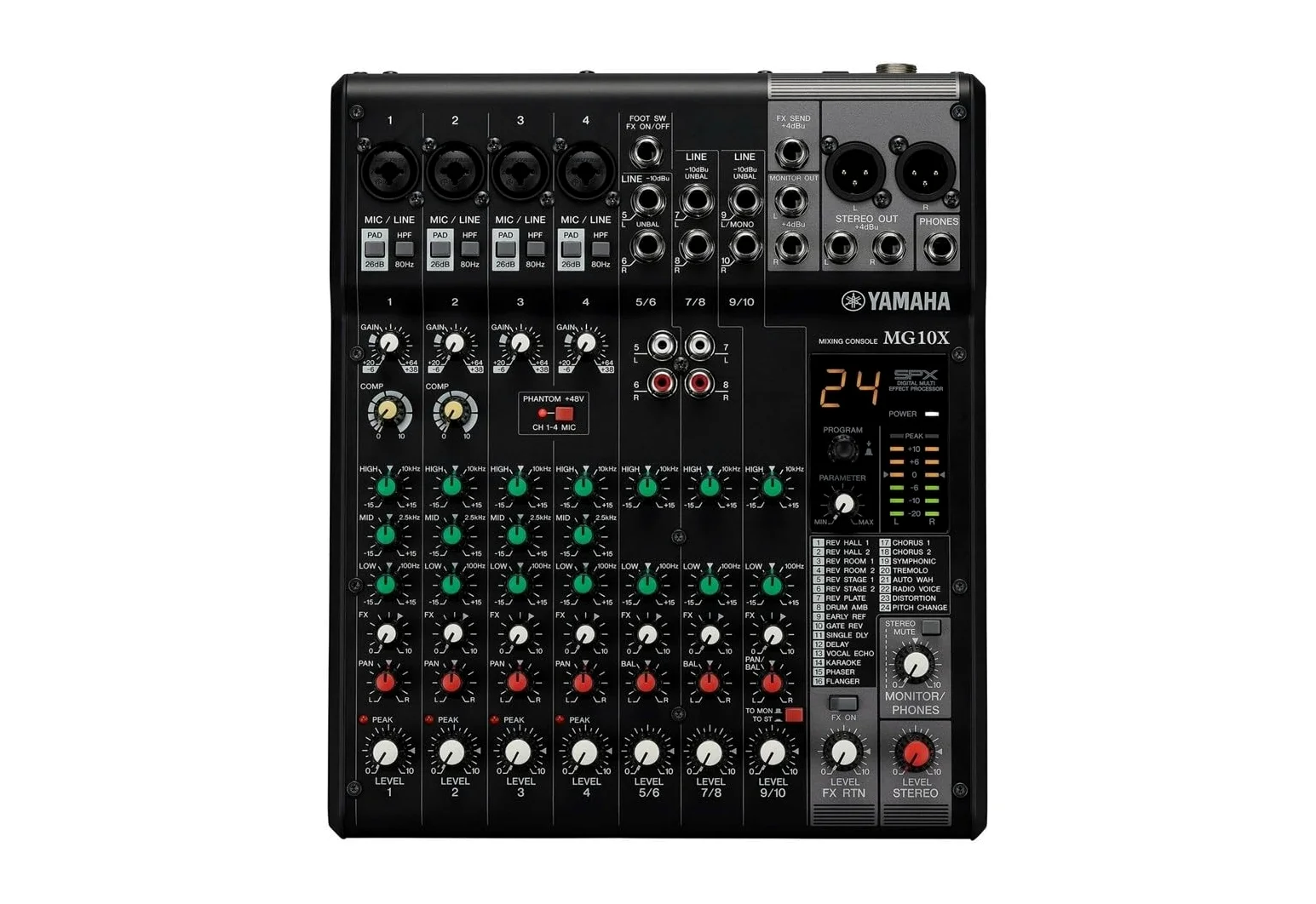 Yamaha MG10X console de mixage analogique 10 canaux
