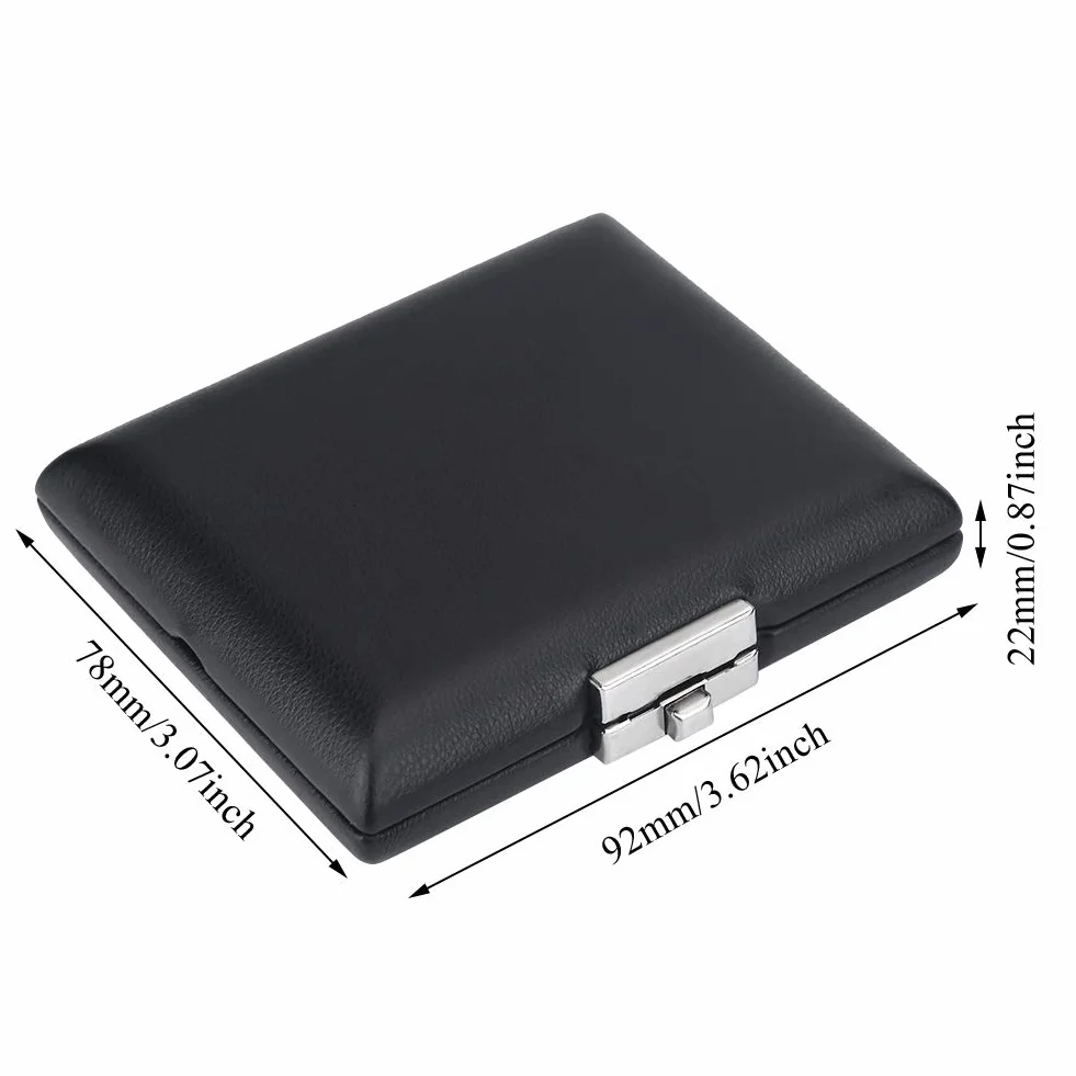 Étui en cuir PU noir pour anches de basson 3 pièces