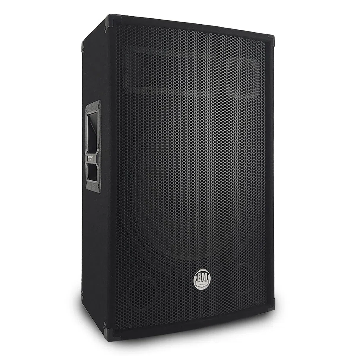 Paire d'enceintes Sono Bass Reflex Trapézoïdal à 3 Voies 15"/38cm - 2 x 700W - BM Bmsonic BMS-15
